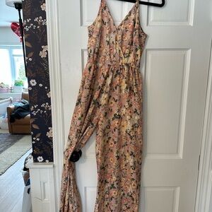 Floral Pink Jumpsuit